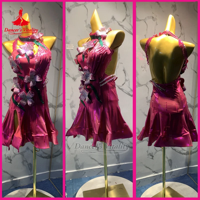 Adult Latin Dance Sleevless Stereoscopic Flower Decoration Dress Customized Chacha Samba Professional Clothes Dancer's Vitality
Adult Latin Dance Sleevless Stereoscopic Flower Decoration Dress Customized Chacha Samba Professional Clothes Dancer's Vitality
