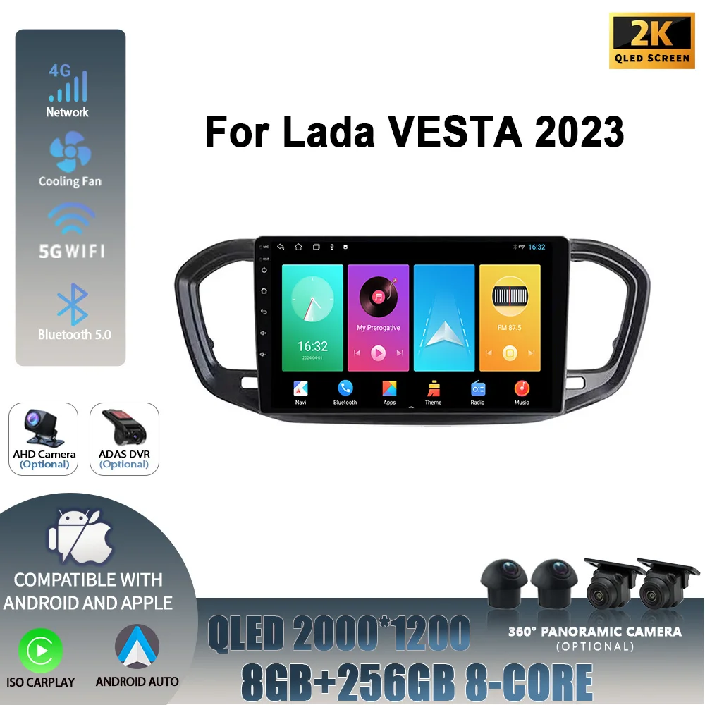 Wireless Carplay Stereo Screen 4G Car Radio Multimedia Navigation Player Head Unit Android 14 For Lada VESTA 2023 Central 2DIN
Wireless Carplay Stereo Screen 4G Car Radio Multimedia Navigation Player Head Unit Android 14 For Lada VESTA 2023 Central 2DIN