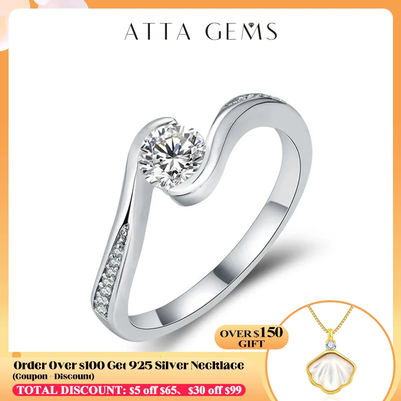 ATTAGEMS Solitaire Male Ring 5.0mm Round Diamond Moissanite Antique 925 Sterling Silver Ring For Woemen Wedding Fine Jewelry
ATTAGEMS Solitaire Male Ring 5.0mm Round Diamond Moissanite Antique 925 Sterling Silver Ring For Woemen Wedding Fine Jewelry
