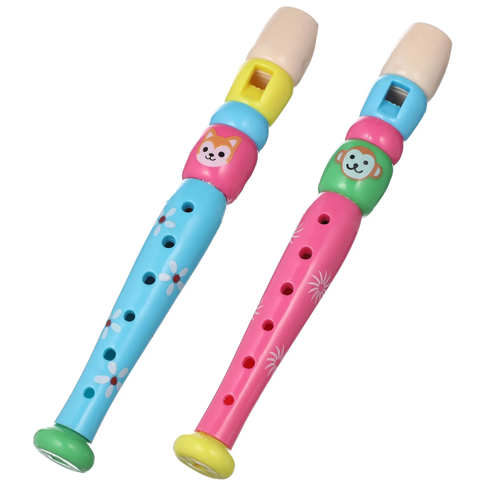 2pcs Six-Hole Recorder Kids Musical Instrument Bright Color Cartoon Design Plastic Smooth Surface Loud Timbre Educational Toy
2pcs Six-Hole Recorder Kids Musical Instrument Bright Color Cartoon Design Plastic Smooth Surface Loud Timbre Educational Toy