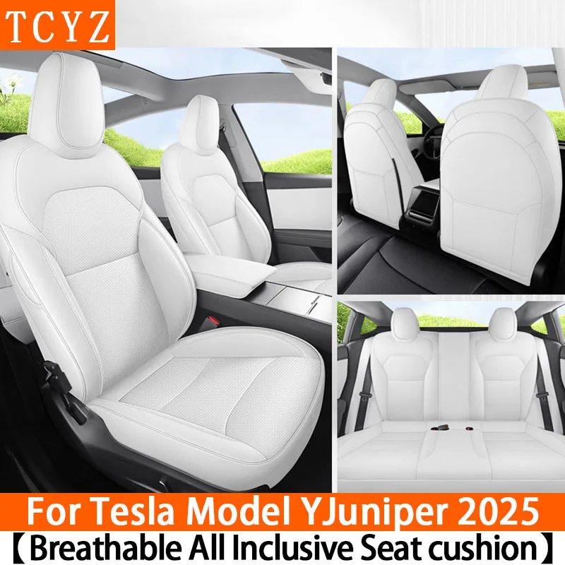 TCYZ For Tesla New Model Y Juniper 2025 Full Set Seat Covers Leather Breathable Car Seat Cover Cushion Protector Replacement
TCYZ For Tesla New Model Y Juniper 2025 Full Set Seat Covers Leather Breathable Car Seat Cover Cushion Protector Replacement