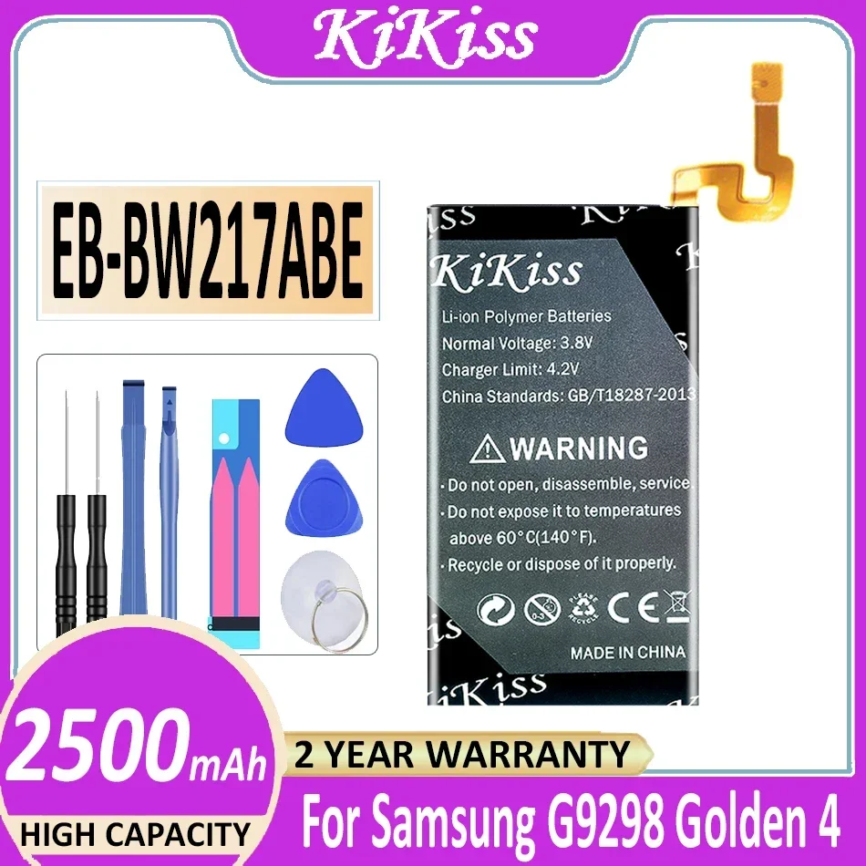 Аккумулятор KiKiss EB-BW217ABE 2500 мАч для Samsung G9298 для Galaxy Golden 4 Golden4 SM-W2017 Bateria
Аккумулятор KiKiss EB-BW217ABE 2500 мАч для Samsung G9298 для Galaxy Golden 4 Golden4 SM-W2017 Bateria