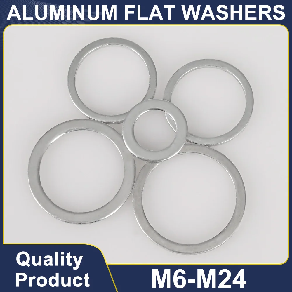 M6 M8 M10 M12 M14 M16 M18 M20 M22 Aluminum Flat Washers Metal Fittings O Ring Fastener Spacer Washer 20-100Pcs Thickness 1mm-2mm
M6 M8 M10 M12 M14 M16 M18 M20 M22 Aluminum Flat Washers Metal Fittings O Ring Fastener Spacer Washer 20-100Pcs Thickness 1mm-2mm