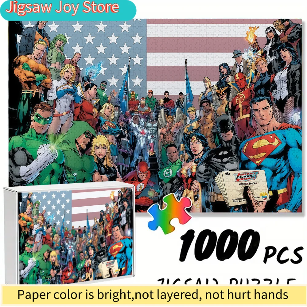 Warner Bros. Seamless Jigsaw Puzzle Z9.23-74, Justice League Heroes, Durable Thickened DIY Puzzle, Adult Brain Teaser Game, Su
Warner Bros. Seamless Jigsaw Puzzle Z9.23-74, Justice League Heroes, Durable Thickened DIY Puzzle, Adult Brain Teaser Game, Su