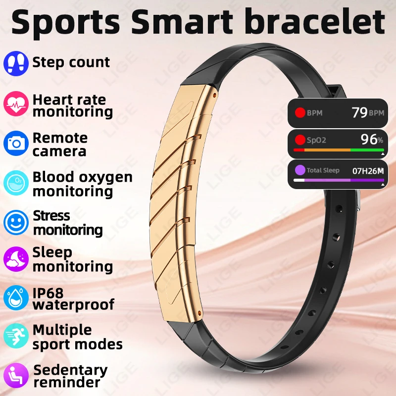 LIGE 2026 Smart Bracelet No Screen Heart Rate Sleep Stress Monitor Sports Fitness Tracker Bluetooth Call Women Men Smart Watches
LIGE 2026 Smart Bracelet No Screen Heart Rate Sleep Stress Monitor Sports Fitness Tracker Bluetooth Call Women Men Smart Watches