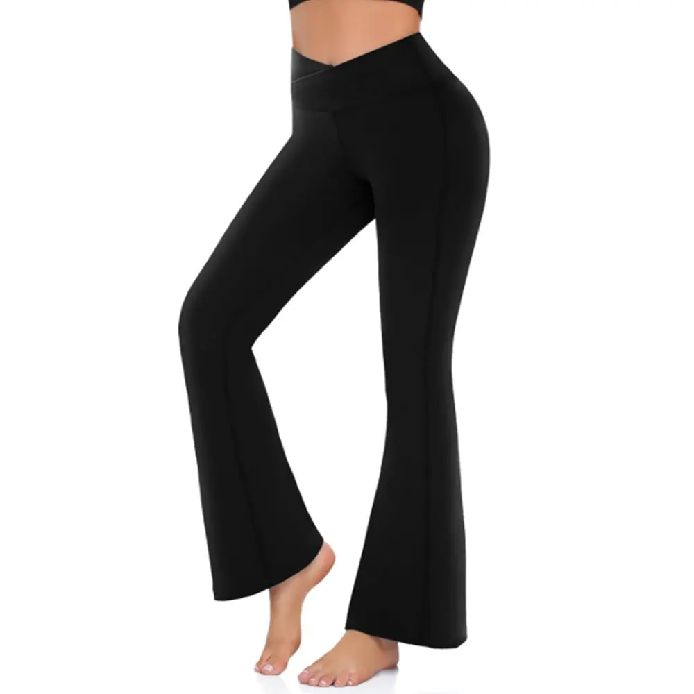 High Waisted Cross Flared Trousers Nude Feel Tummy Control Hip Lift Slimming Boot Shaped Trousers Sports Pants Womens Clothing
High Waisted Cross Flared Trousers Nude Feel Tummy Control Hip Lift Slimming Boot Shaped Trousers Sports Pants Womens Clothing