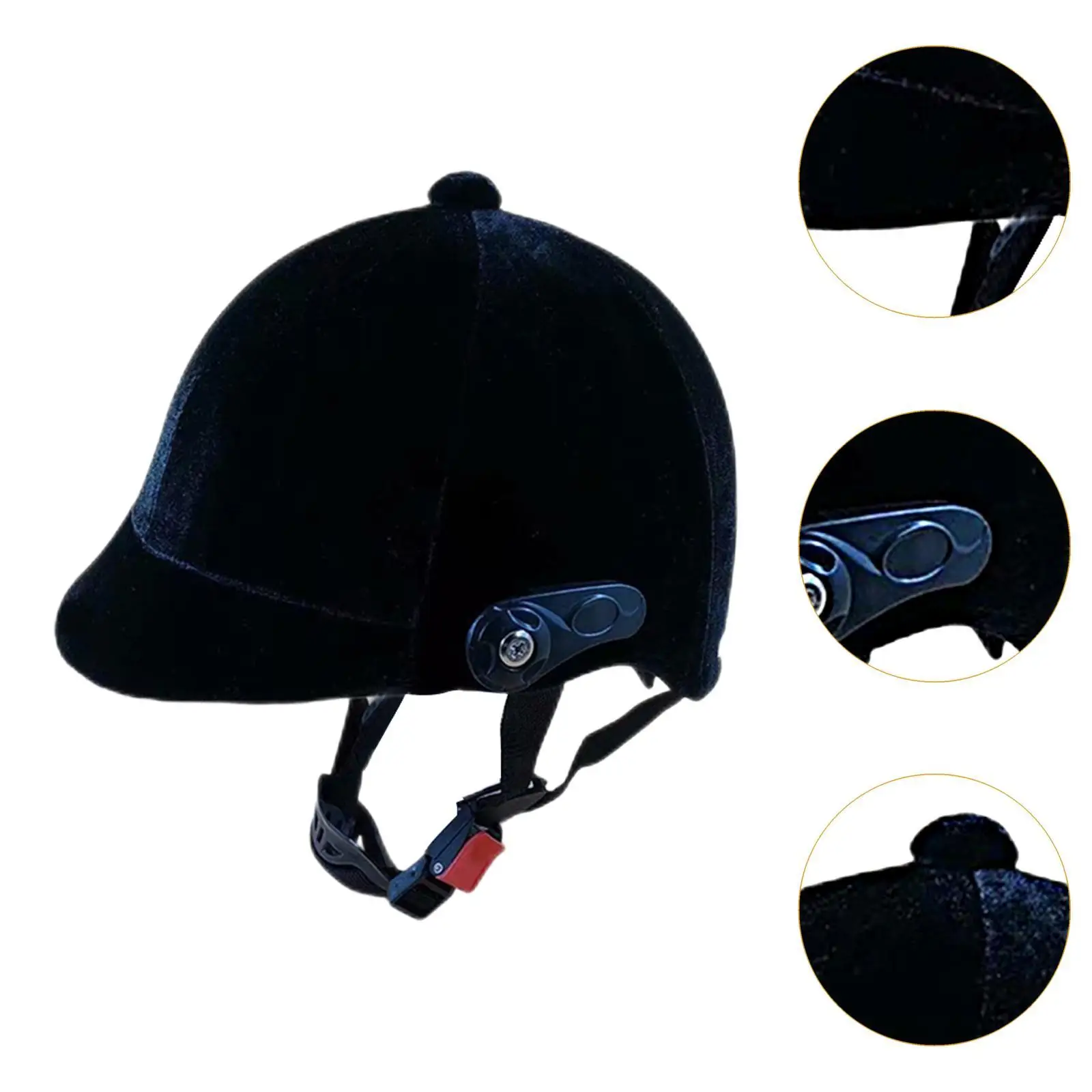 Protective Velvet Horse Riding Helmet Adjustable Equestrian Cap Adventure Sports Helmet for Youth Adult
Protective Velvet Horse Riding Helmet Adjustable Equestrian Cap Adventure Sports Helmet for Youth Adult