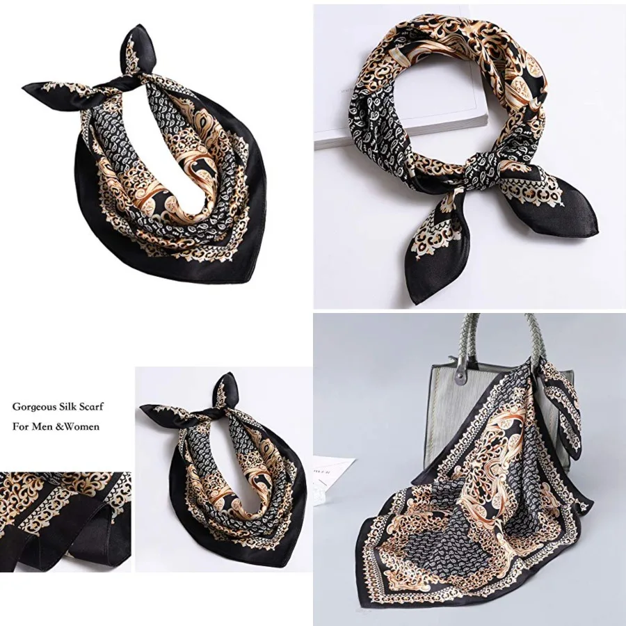 100% Mulberry Silk Scarf -21” Lightweight Square Neckerchief – Breathable Digital Printed Scarves with Gift Packed, Gold &Black
100% Mulberry Silk Scarf -21” Lightweight Square Neckerchief – Breathable Digital Printed Scarves with Gift Packed, Gold &Black
