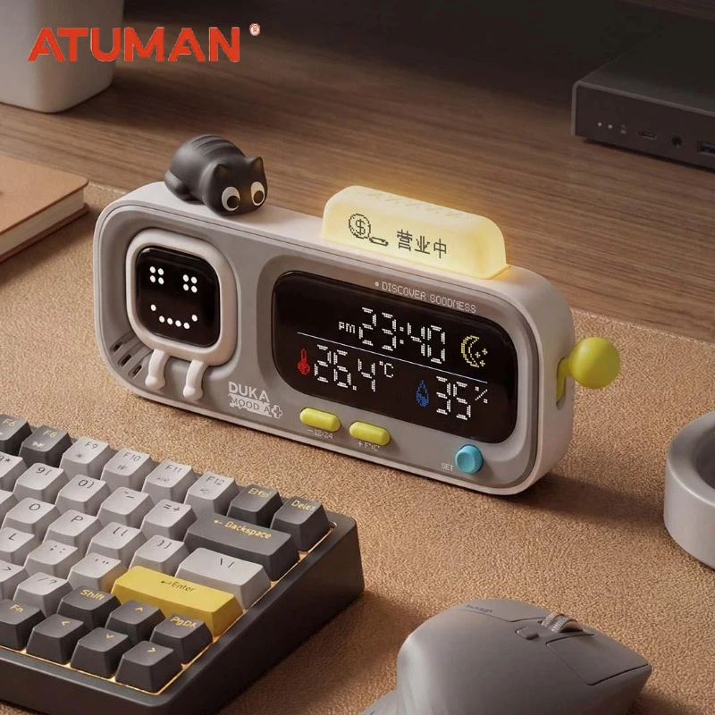 Умный монитор температуры и влажности ATUMAN: креативный декоративный комнатный термометр, многофункциональный домашний измеритель влажности
Умный монитор температуры и влажности ATUMAN: креативный декоративный комнатный термометр, многофункциональный домашний измеритель влажности