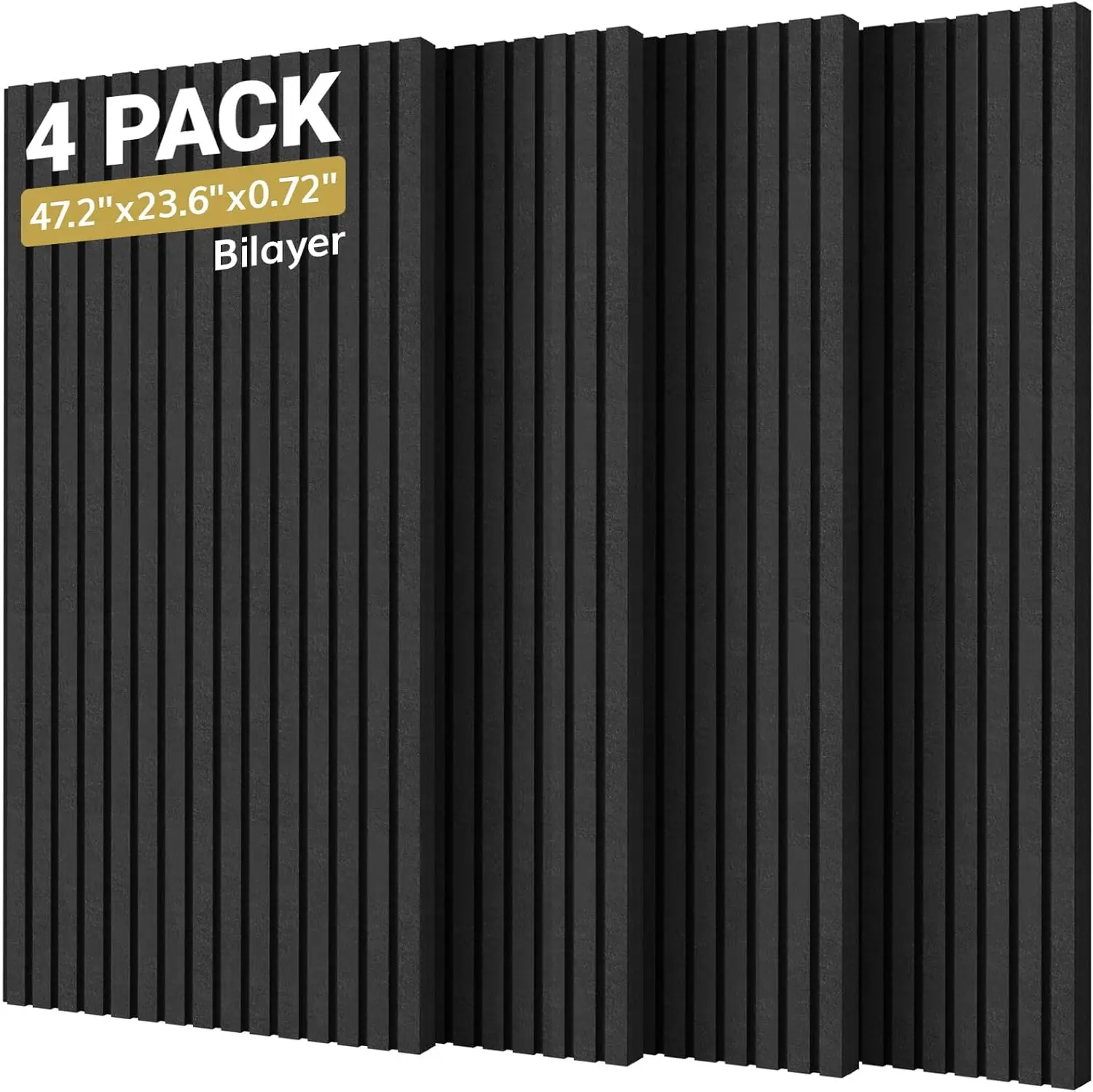 Dual-Layer Thickened Acoustic Panels, Self-Adhesive, 4 Pack Large Soundproof Wall Decor in Black
Dual-Layer Thickened Acoustic Panels, Self-Adhesive, 4 Pack Large Soundproof Wall Decor in Black