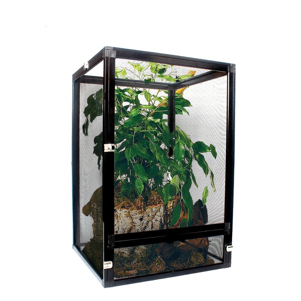 Black Silver Aluminum Screen Cage Reptile Enclosure For Bearded Dragon, Snake, Lizard
Black Silver Aluminum Screen Cage Reptile Enclosure For Bearded Dragon, Snake, Lizard