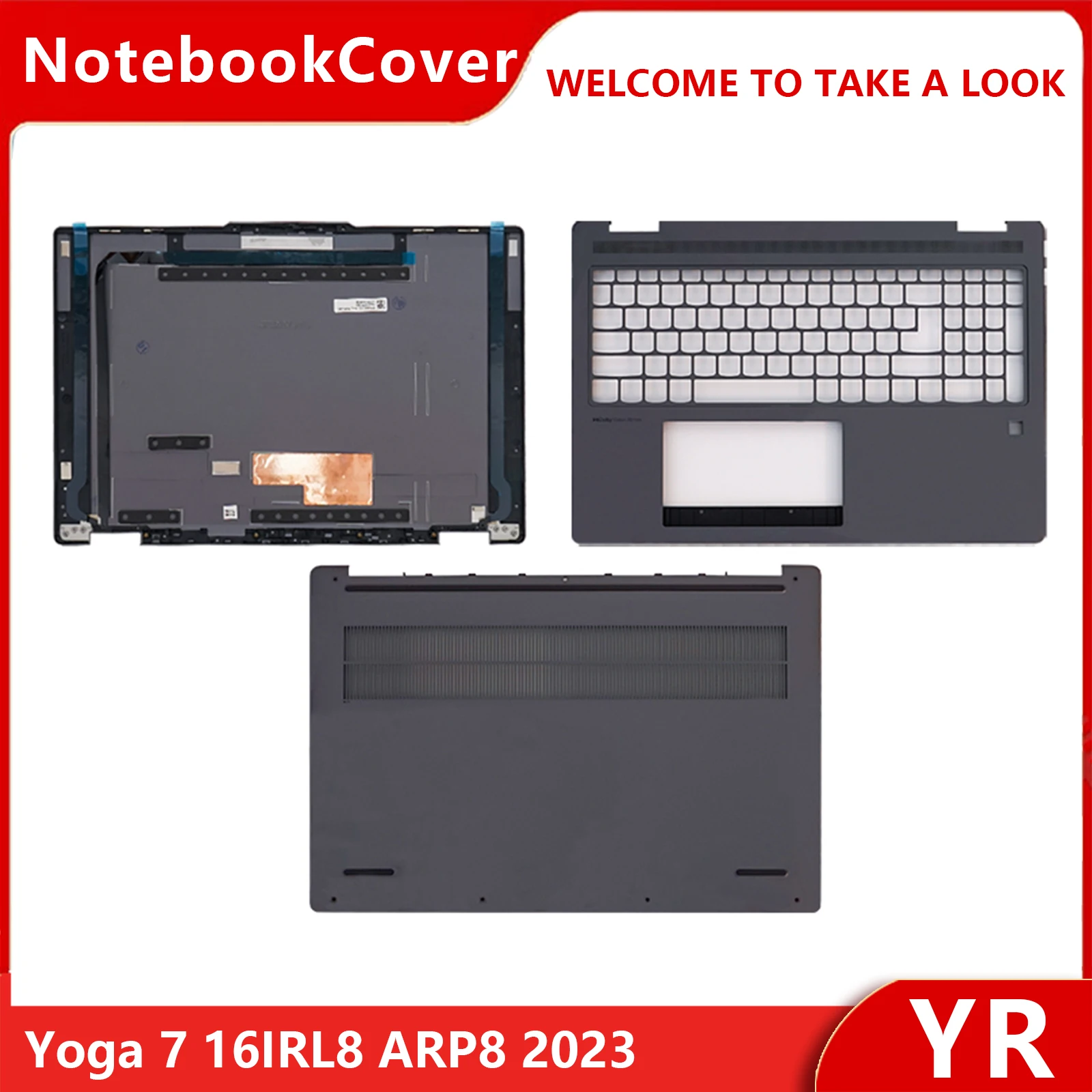 New For Yoga 7 16IRL8 ARP8 2023 Laptop LCD Back Cover/ Palmrest(without Keyboard) /Bottom Case
New For Yoga 7 16IRL8 ARP8 2023 Laptop LCD Back Cover/ Palmrest(without Keyboard) /Bottom Case