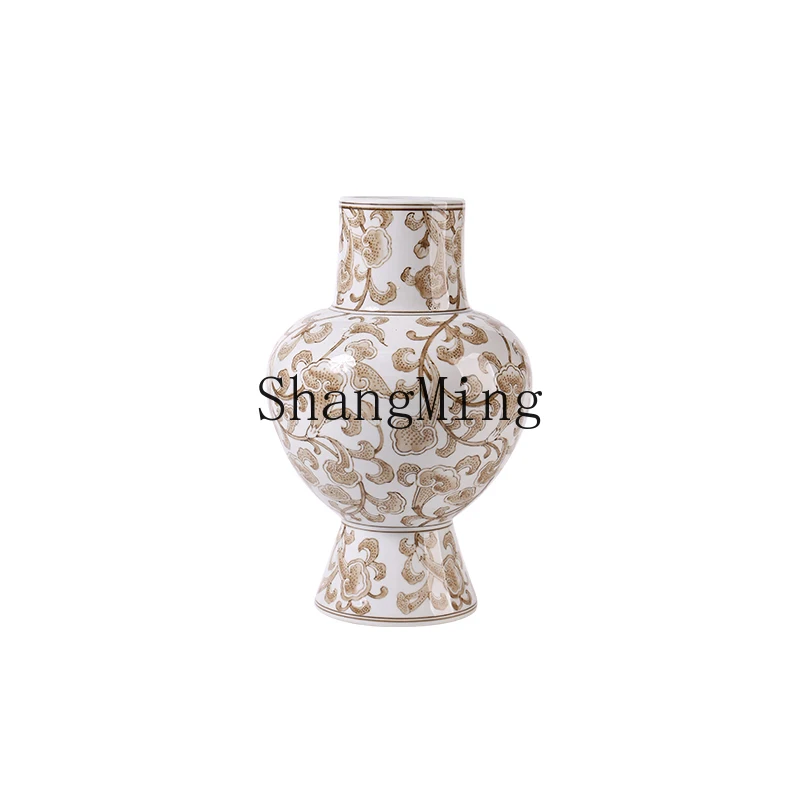CL new Chinese light luxury retro ceramic vase flower arrangement entrance living room ornament
CL new Chinese light luxury retro ceramic vase flower arrangement entrance living room ornament