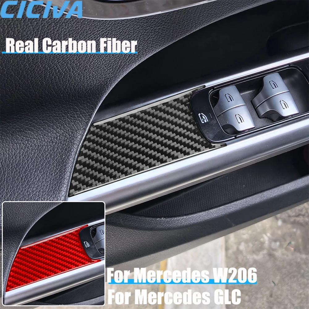 Real Carbon Fiber Car Accessories Door Window Lifting Cover Soft Sticker For Mercedes C-class W206 2022-2024 GLC 2023-2024
Real Carbon Fiber Car Accessories Door Window Lifting Cover Soft Sticker For Mercedes C-class W206 2022-2024 GLC 2023-2024