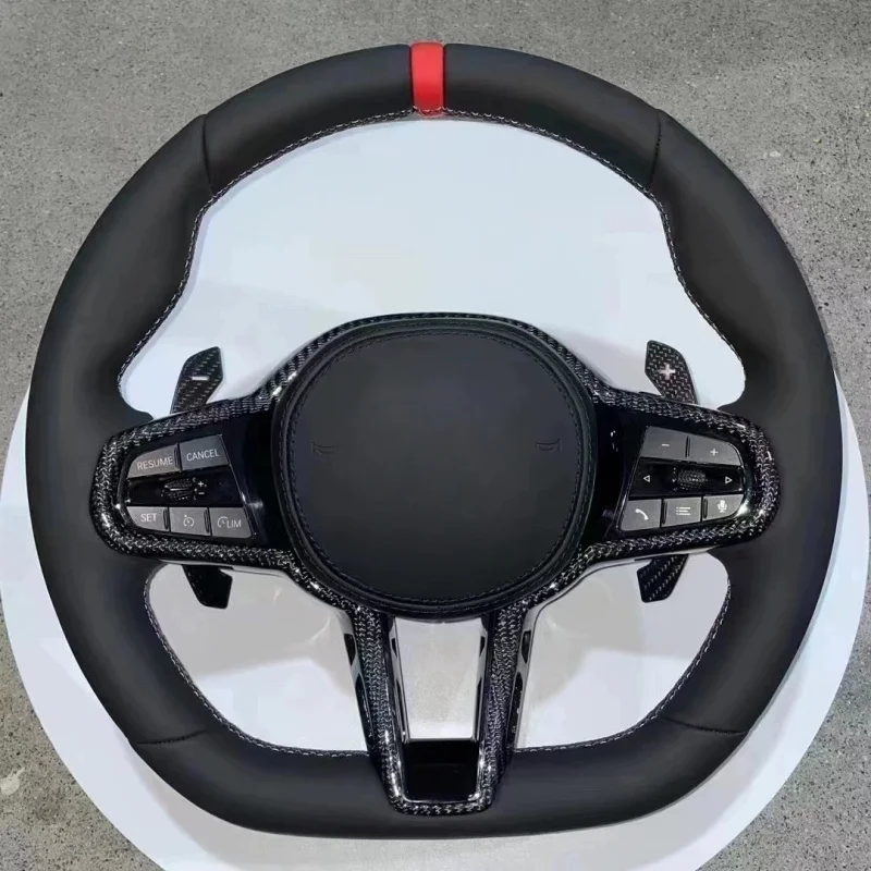 Руль из натуральной кожи, подходящий для F10 F20 F30 F15 F16 F02, обновленный CS M4 с петельками переключения передач, рулевое колесо
Руль из натуральной кожи, подходящий для F10 F20 F30 F15 F16 F02, обновленный CS M4 с петельками переключения передач, рулевое колесо