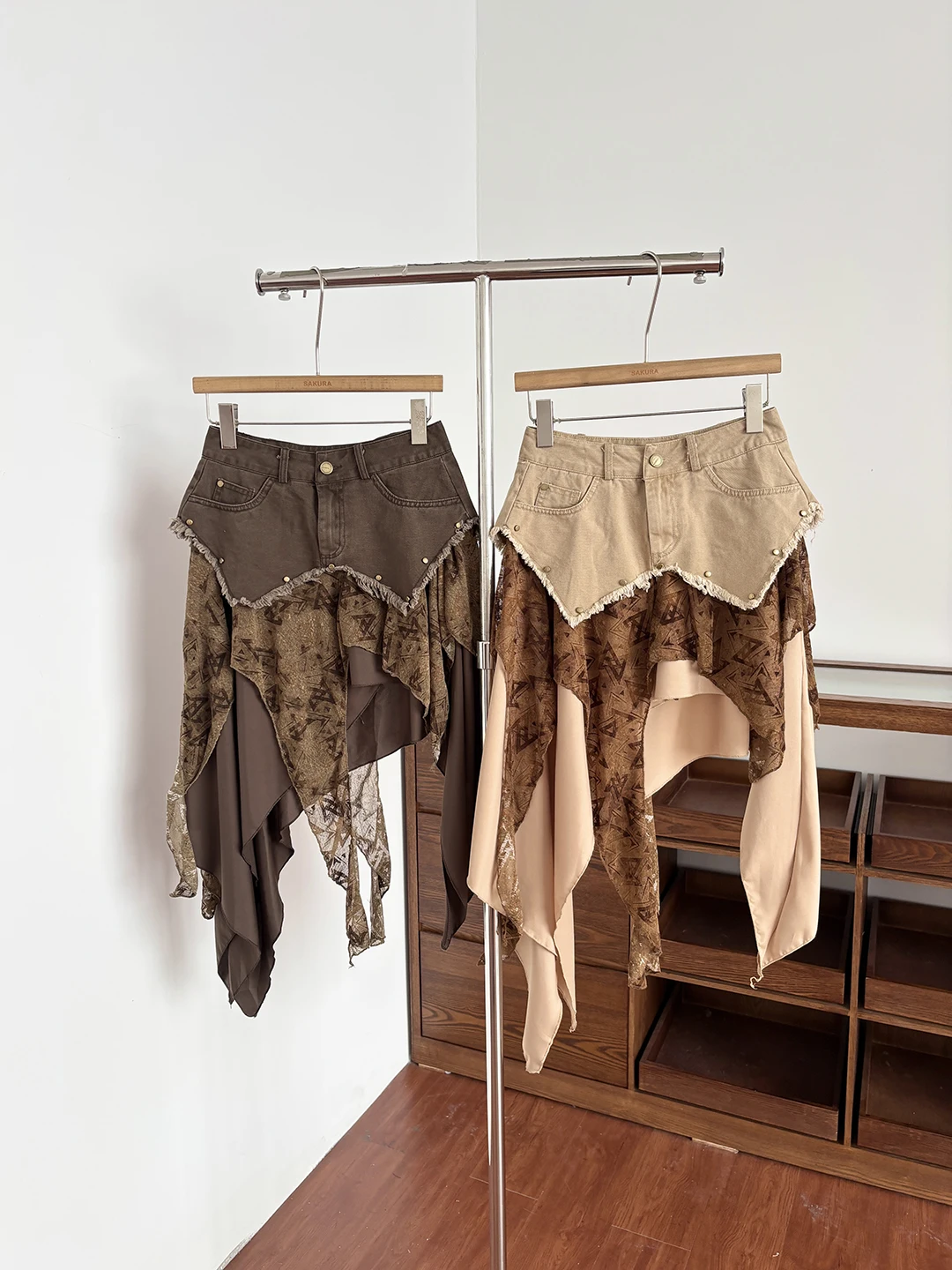 Low Waist Asymmetrical Denim Patchwork Chiffon Half Skirt Women's Spring Summer A-Line Skirt Fake Two-Piece Street Diary
Low Waist Asymmetrical Denim Patchwork Chiffon Half Skirt Women's Spring Summer A-Line Skirt Fake Two-Piece Street Diary