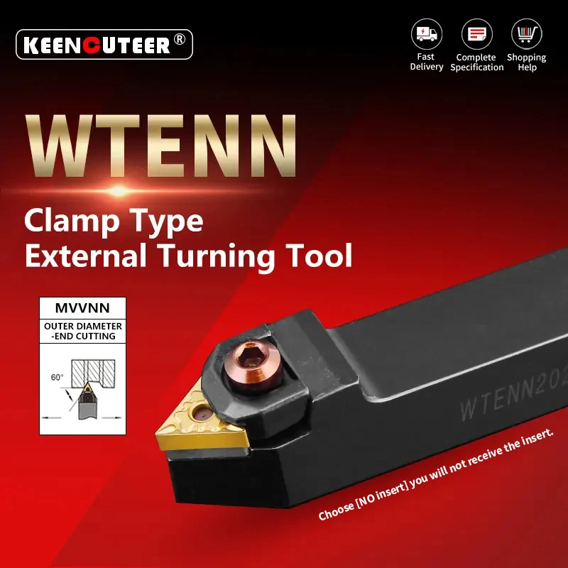WTENN1616 WTENN2020 WTENN2525 WTENN3232 External Turning Tool WTENN Lathe Bar Turning Holder CNC Cutting Tool Cutter Bar
WTENN1616 WTENN2020 WTENN2525 WTENN3232 External Turning Tool WTENN Lathe Bar Turning Holder CNC Cutting Tool Cutter Bar