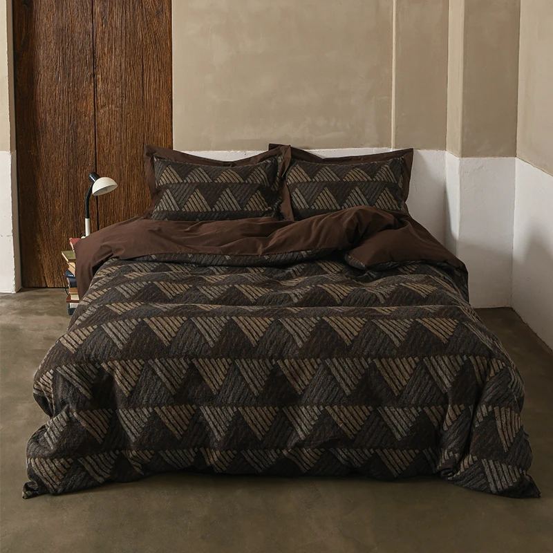 Pure cotton four-piece set - medieval triangular strips
Pure cotton four-piece set - medieval triangular strips