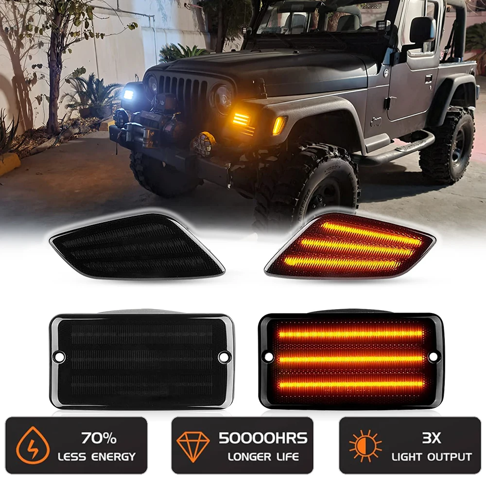 4 шт. передний бампер светодиодный повторный мигающий боковой габаритный фонарь для Jeep Wrangler TJ 1997-2006 автозапчасти аксессуары DRL
4 шт. передний бампер светодиодный повторный мигающий боковой габаритный фонарь для Jeep Wrangler TJ 1997-2006 автозапчасти аксессуары DRL