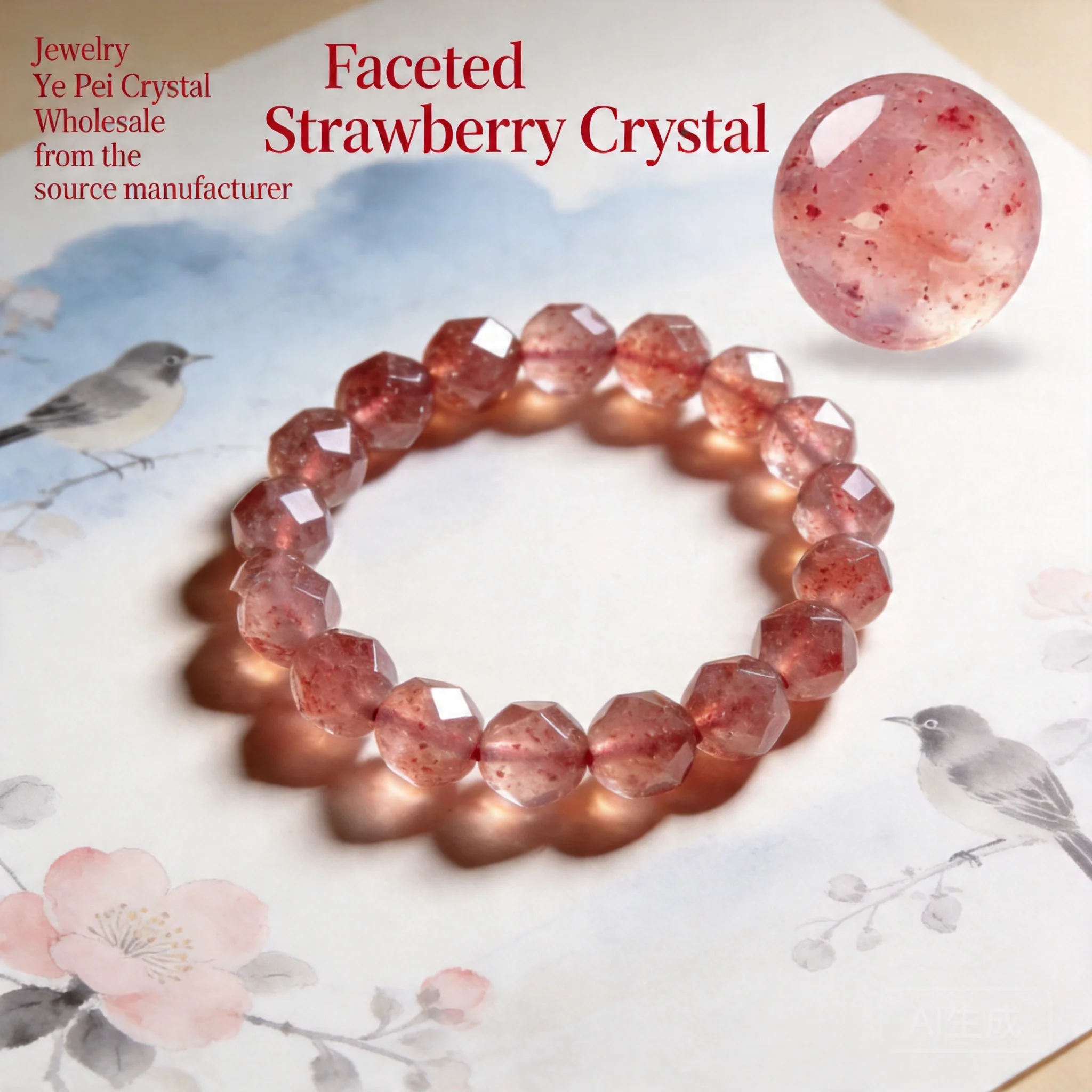 2026 Natural Faceted Strawberry Quartz Beaded Bracelets Loose Round Beads Fashion Versatile Jewelry for Women Girls DIY Jewelry
2026 Natural Faceted Strawberry Quartz Beaded Bracelets Loose Round Beads Fashion Versatile Jewelry for Women Girls DIY Jewelry