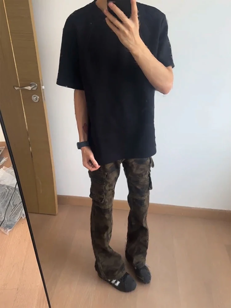 Камуфляжные мужские летние тонкие американские рабочие брюки в стиле ретро, тонкие повседневные брюки с прямыми штанинами, молодежные модные энергетические брюки
Камуфляжные мужские летние тонкие американские рабочие брюки в стиле ретро, тонкие повседневные брюки с прямыми штанинами, молодежные модные энергетические брюки