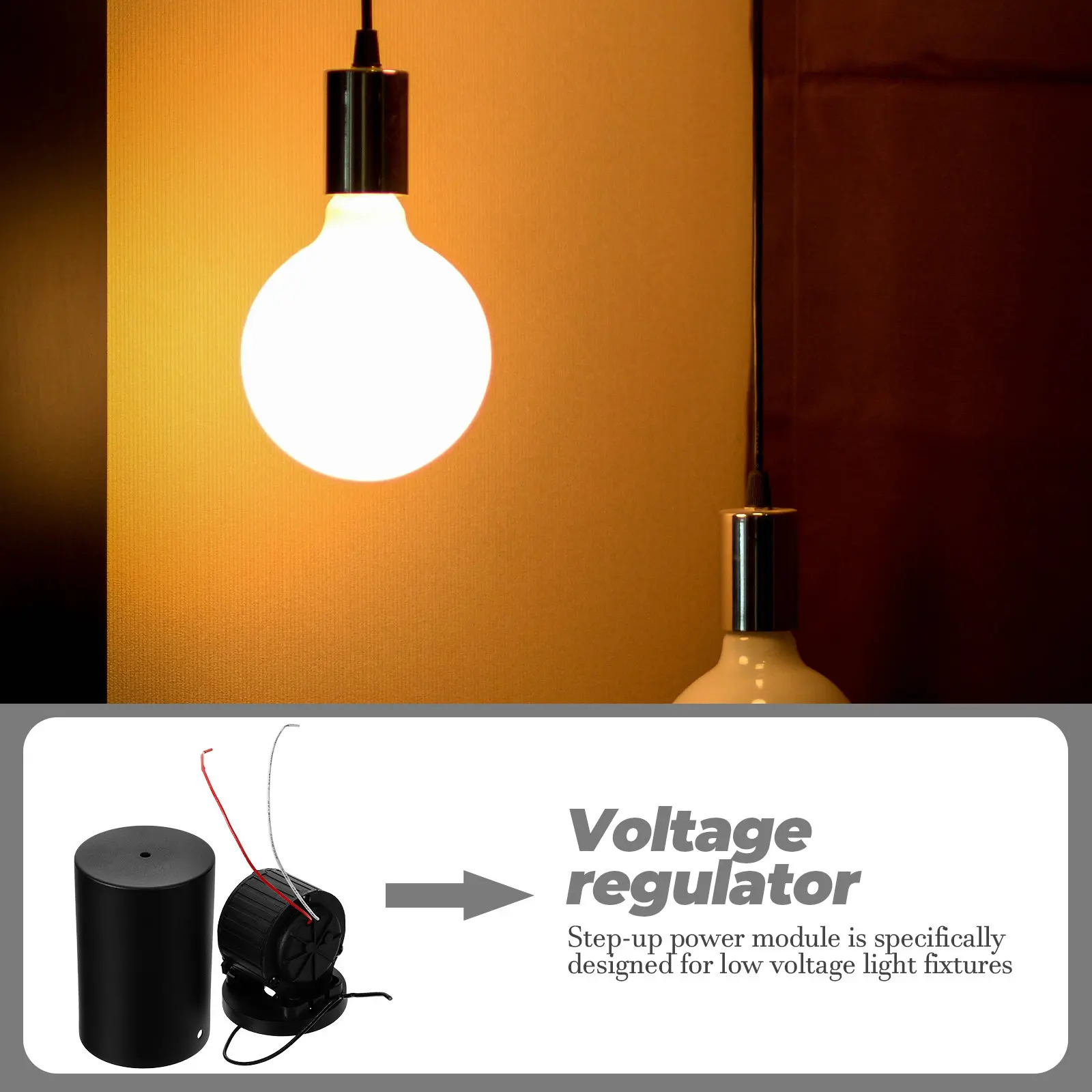 Pendant Light Step-Up Power Module Boost Converter for Low Voltage Fixtures 0.25-0.45kg Chandelier Voltage Regulator Iron
Pendant Light Step-Up Power Module Boost Converter for Low Voltage Fixtures 0.25-0.45kg Chandelier Voltage Regulator Iron