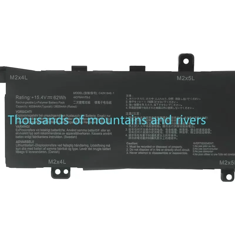 C42N1846 Аккумулятор для ноутбука Asus UX581 UX581GV для ZenBook Pro Duo UX581 UX581GV-H2002R 0B200-03490000 UX5000GVL UX5000G 62Wh
C42N1846 Аккумулятор для ноутбука Asus UX581 UX581GV для ZenBook Pro Duo UX581 UX581GV-H2002R 0B200-03490000 UX5000GVL UX5000G 62Wh