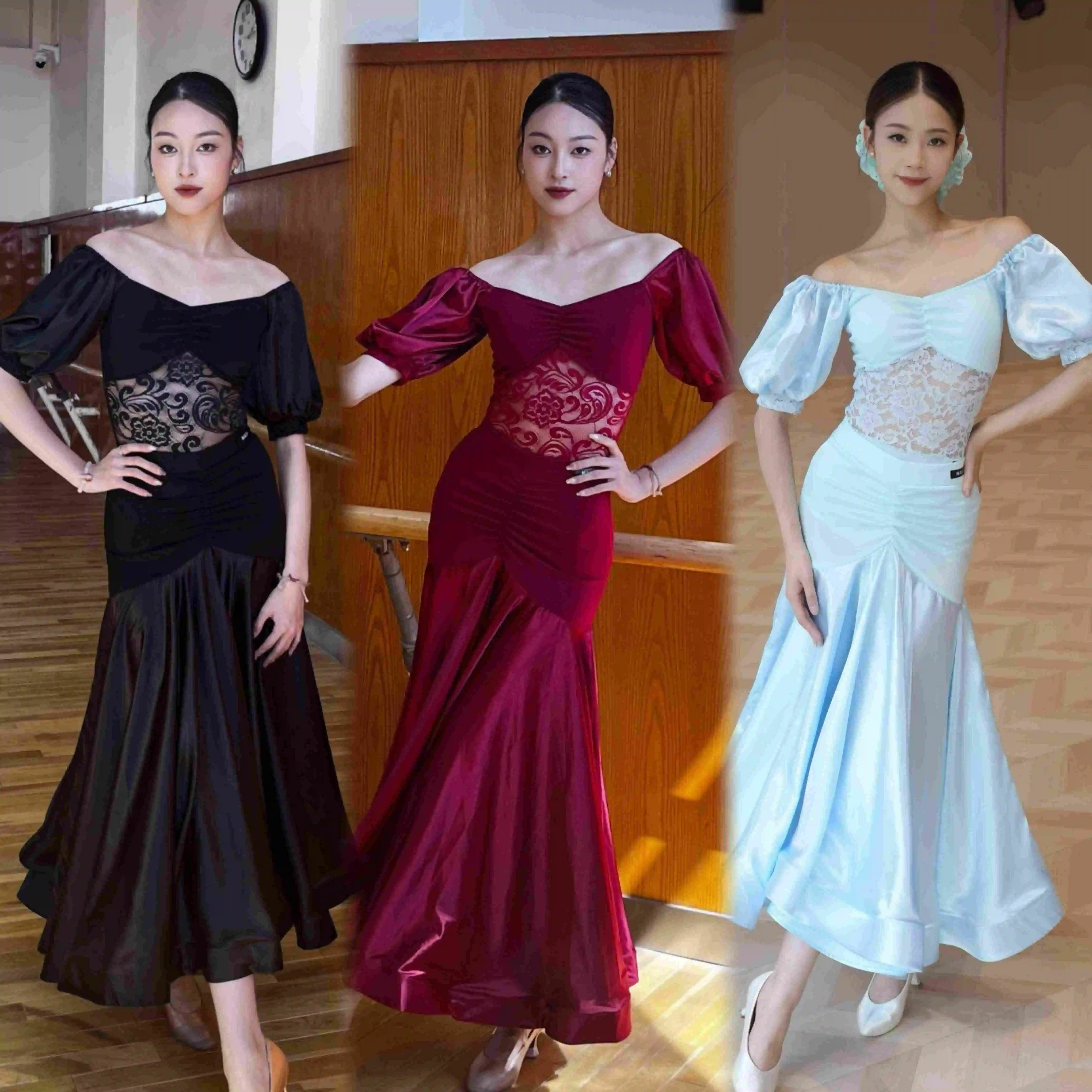 Modern Dance Competition Costume Ballroom Dress Women Lace Big Swing Fishbone Split Suit National Standard Dance Clothes DN21231
Modern Dance Competition Costume Ballroom Dress Women Lace Big Swing Fishbone Split Suit National Standard Dance Clothes DN21231