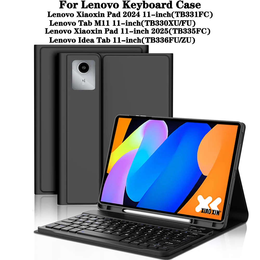 Case for Lenovo Tab M11 11 lnch,Detachable Bluetooth Keyboard for Xiaoxin Pad 11 in 2024/2025,Cover for Lenovo Idea Tab 11 inch
Case for Lenovo Tab M11 11 lnch,Detachable Bluetooth Keyboard for Xiaoxin Pad 11 in 2024/2025,Cover for Lenovo Idea Tab 11 inch