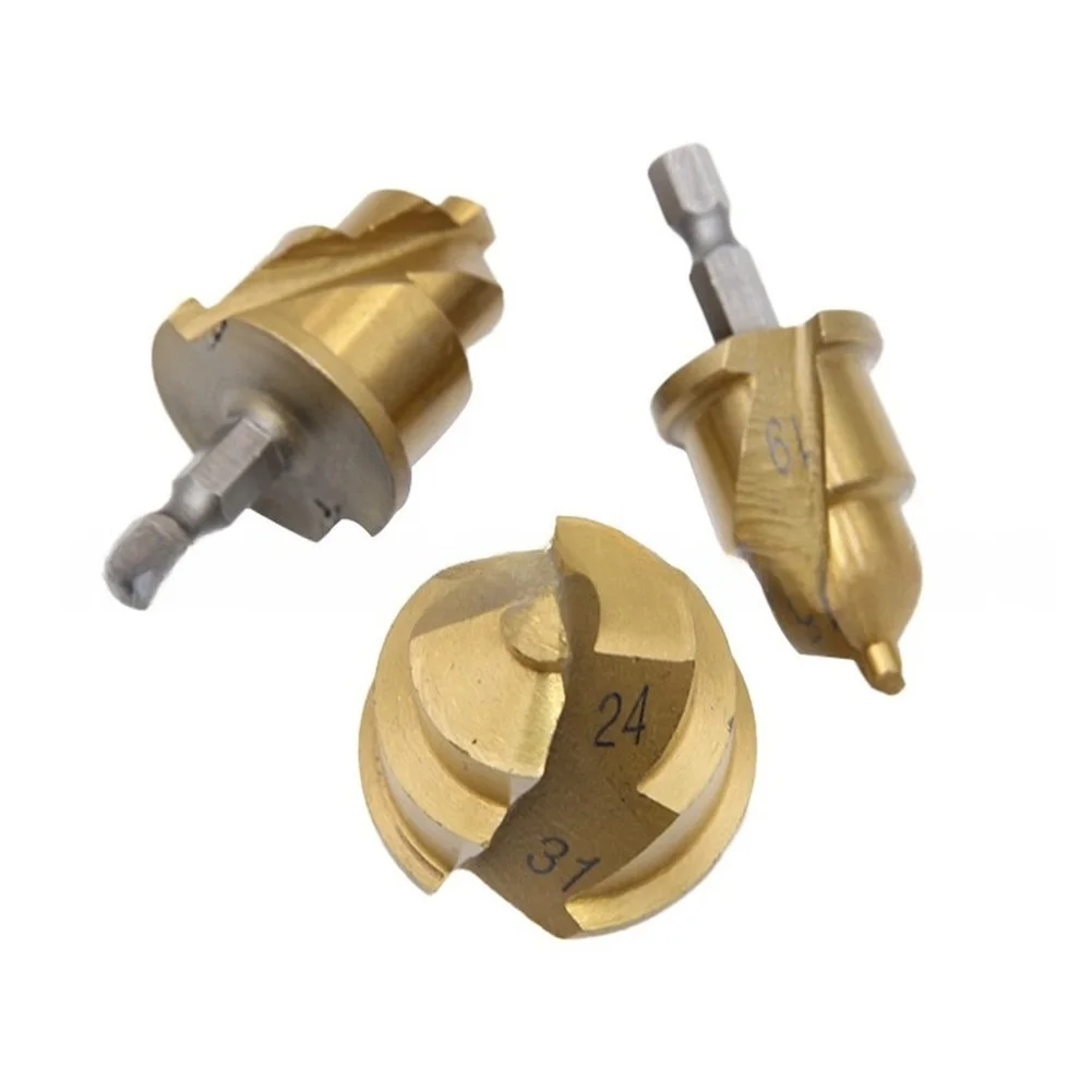 PPR Stepped Drill Bit Kit 3 Pieces for Pipe Installation and Repair with Hex Shank for Stable Drilling Performance
PPR Stepped Drill Bit Kit 3 Pieces for Pipe Installation and Repair with Hex Shank for Stable Drilling Performance