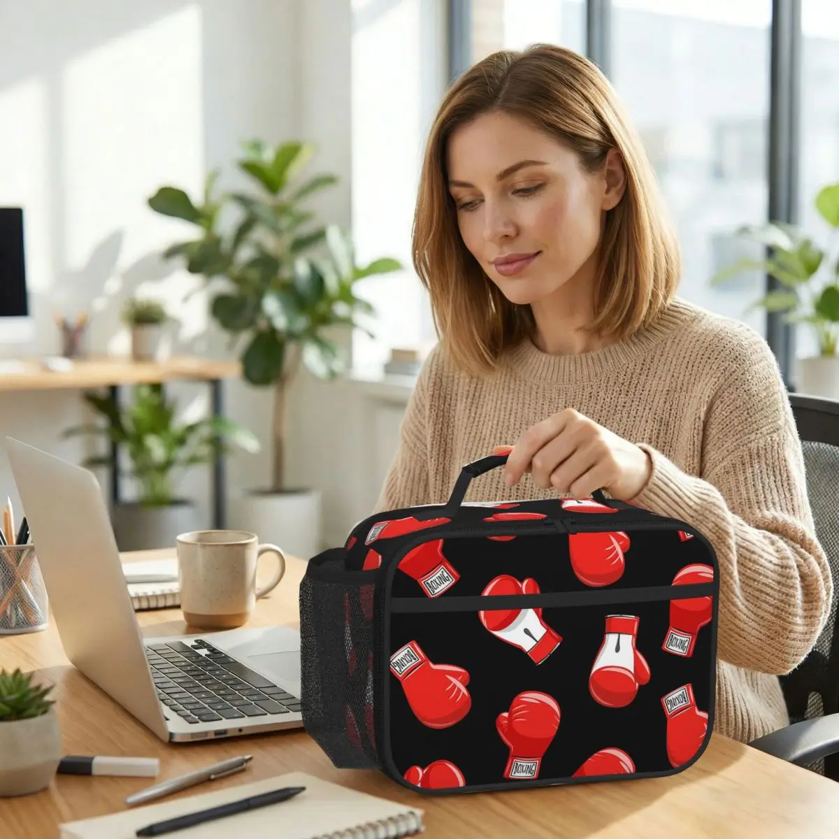 Red Boxing Gloves Insulated Lunch Bag for Kids School Cooler Thermal Food Box Tote Portable Lunch Boxes Container
Red Boxing Gloves Insulated Lunch Bag for Kids School Cooler Thermal Food Box Tote Portable Lunch Boxes Container