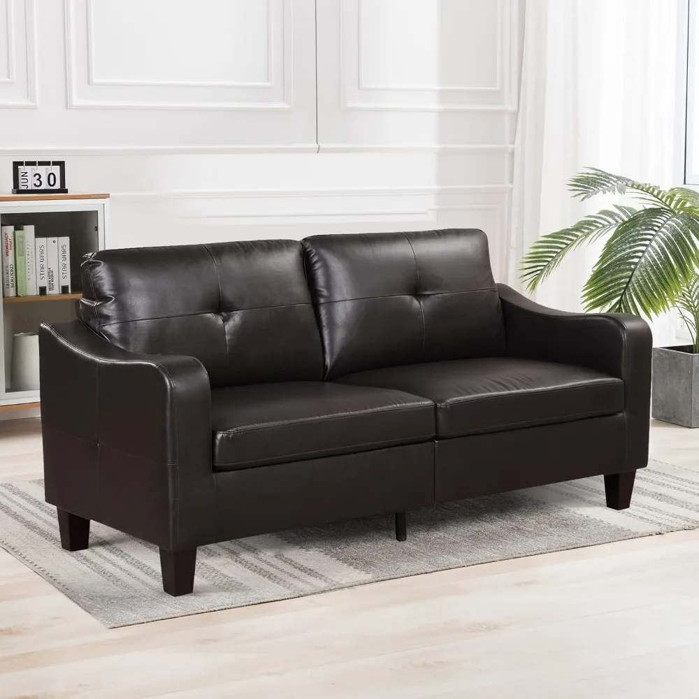 Living Room Sofas Wood Frame and Sturdy Legs for Living Room Bedroom Office Sofa Modern Loveseat Sofa Home Furniture Dark Brown
Living Room Sofas Wood Frame and Sturdy Legs for Living Room Bedroom Office Sofa Modern Loveseat Sofa Home Furniture Dark Brown