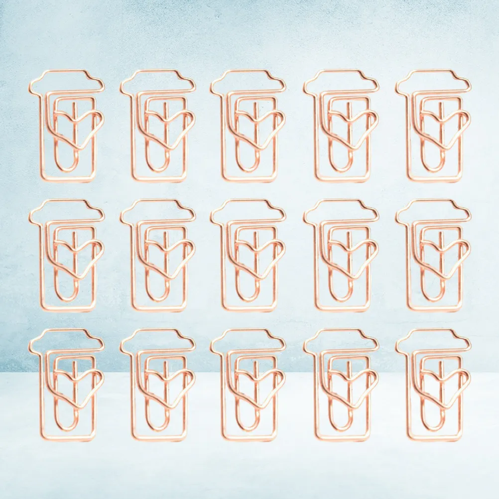 24Pcs Rose Gold Paper Clips Coffee Cup Shape Creative Design Bookmark Clips for Office School Paper Clamp Pin Holder
24Pcs Rose Gold Paper Clips Coffee Cup Shape Creative Design Bookmark Clips for Office School Paper Clamp Pin Holder