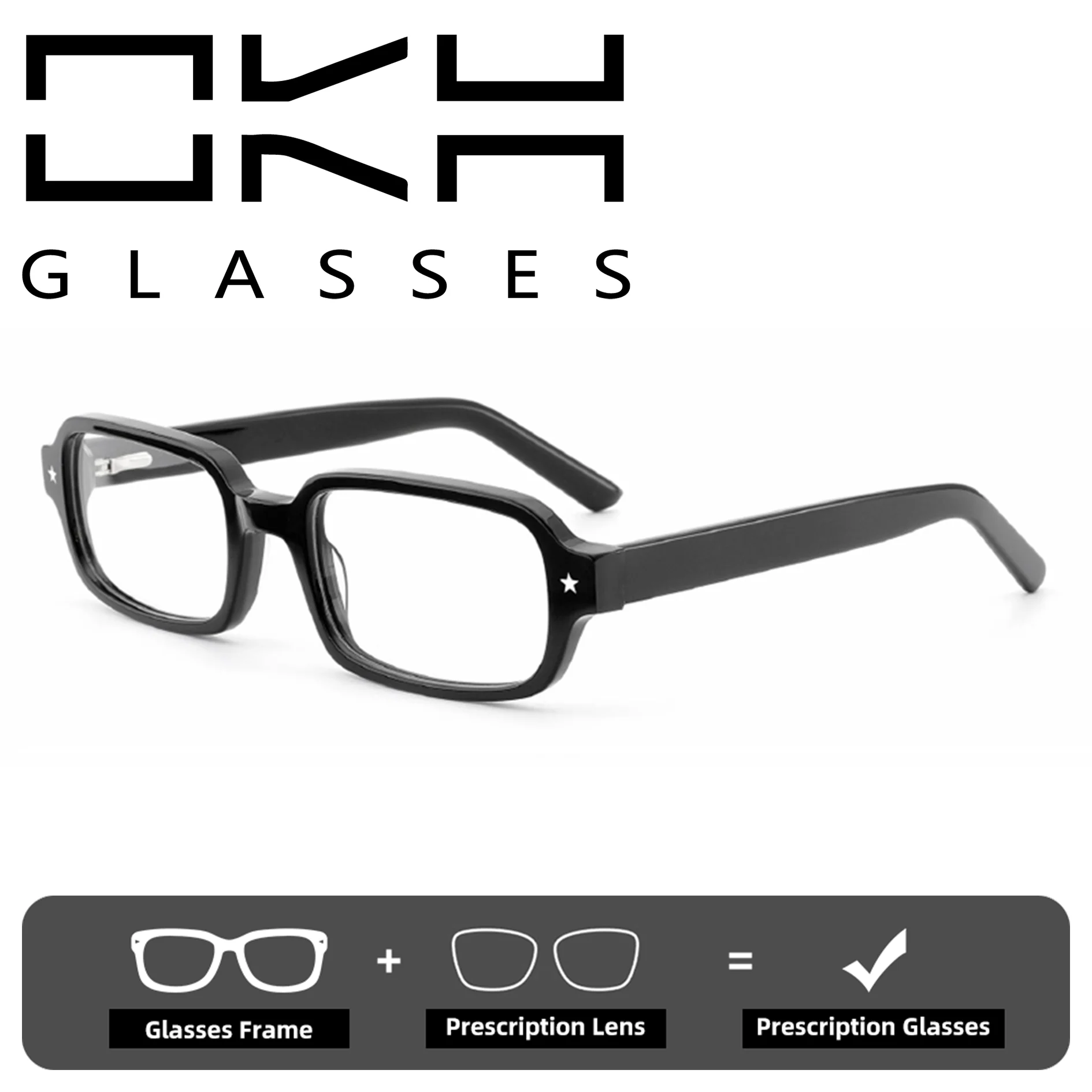 OKH Anti Radiation Anti Blue Light Glasses Custom Prescription Optical Lenses Men Women Myopia Progressive Reading Glasses
OKH Anti Radiation Anti Blue Light Glasses Custom Prescription Optical Lenses Men Women Myopia Progressive Reading Glasses