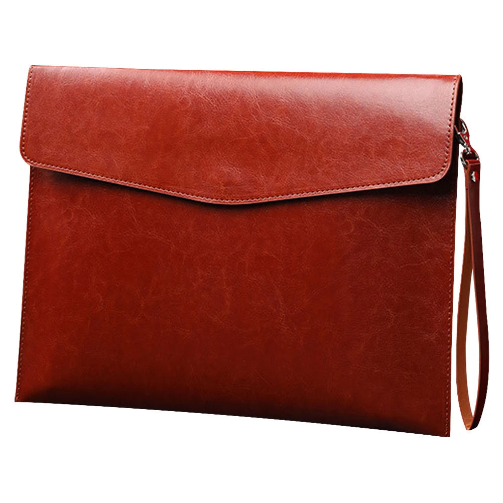 Large Capacity File Bag Waterproof Document Pouch A4 Papers PU Folder Buckle Brown Office ganizer Portable Files Bag
Large Capacity File Bag Waterproof Document Pouch A4 Papers PU Folder Buckle Brown Office ganizer Portable Files Bag