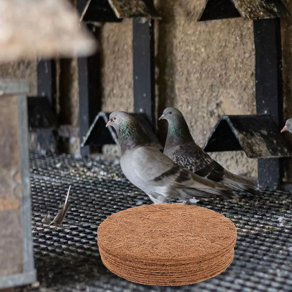 10pcs Pigeon Nest Mat Coconut Fiber Chicken Nesting Pad Bird Coop Cage Liner Coir Mats Longlasting Durable Egg Protection Nest
10pcs Pigeon Nest Mat Coconut Fiber Chicken Nesting Pad Bird Coop Cage Liner Coir Mats Longlasting Durable Egg Protection Nest