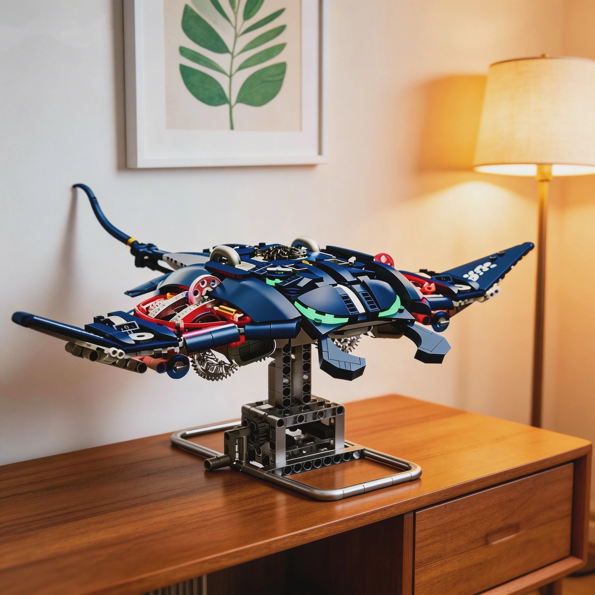 Mechanical Animal Building Blocks Manta Ray Model Blocks with Lights Toy for Kids and Adults Gift Desktop Ornament
Mechanical Animal Building Blocks Manta Ray Model Blocks with Lights Toy for Kids and Adults Gift Desktop Ornament