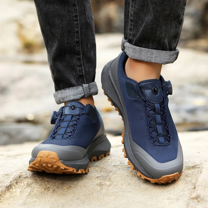 Summer Men'S Knob Buckle Hiking Boots Waterproof And Anti Slip Sports Shoes Comfortable And Wear-Resistant Outdoor Casual Shoes
Summer Men'S Knob Buckle Hiking Boots Waterproof And Anti Slip Sports Shoes Comfortable And Wear-Resistant Outdoor Casual Shoes