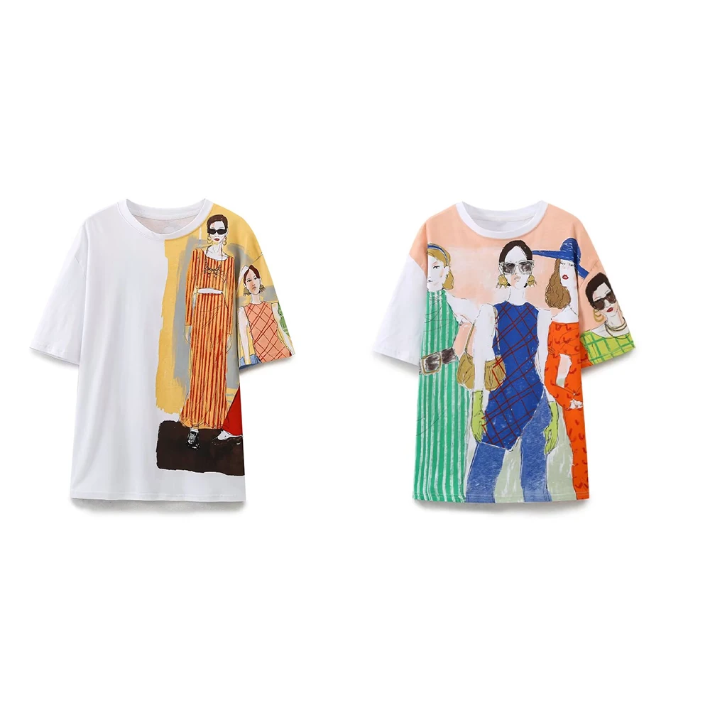 Taop&Za 2024 Summer New Product Women's Fashion and Casual Versatile Round Neck Short sleeved Girl's Pattern T-shirt
Taop&Za 2024 Summer New Product Women's Fashion and Casual Versatile Round Neck Short sleeved Girl's Pattern T-shirt