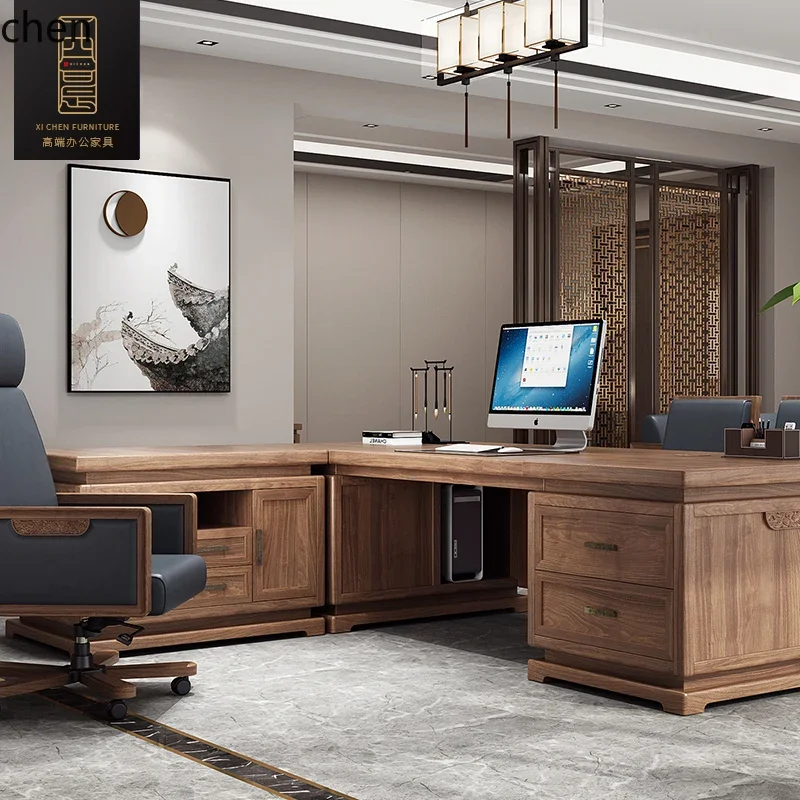 b7- new Chinese boss desk, desk bookcase combination, all solid wood office, high-end auspicious cloud big class desk
b7- new Chinese boss desk, desk bookcase combination, all solid wood office, high-end auspicious cloud big class desk