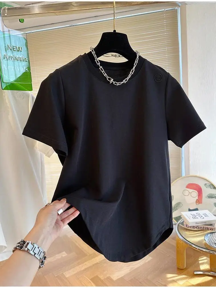 plus Size Women's T-Shirt Oversize Irregular Hem Loose Fit Short Sleeve Pure Cotton Summer Top for And Pear Shaped Women
plus Size Women's T-Shirt Oversize Irregular Hem Loose Fit Short Sleeve Pure Cotton Summer Top for And Pear Shaped Women