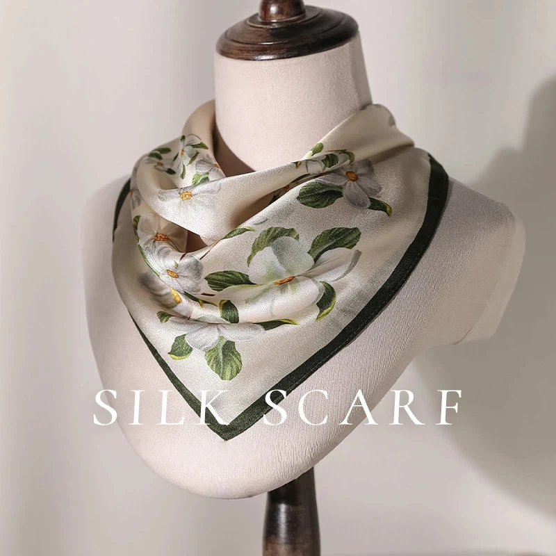 100% Mulberry Silk Printed Square Scarf Elegant Vintage Floral Neck Scarf 2026 Korean Fashion Neck Scarves Ladies Accessory
100% Mulberry Silk Printed Square Scarf Elegant Vintage Floral Neck Scarf 2026 Korean Fashion Neck Scarves Ladies Accessory