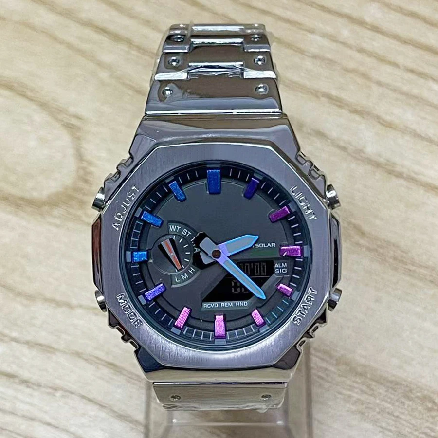 Full-featured Wrist Watch Steel LED Dual Display Men Women Girl Casual Sports Electronic Analog Digital Waterproof Clock 01
Full-featured Wrist Watch Steel LED Dual Display Men Women Girl Casual Sports Electronic Analog Digital Waterproof Clock 01
