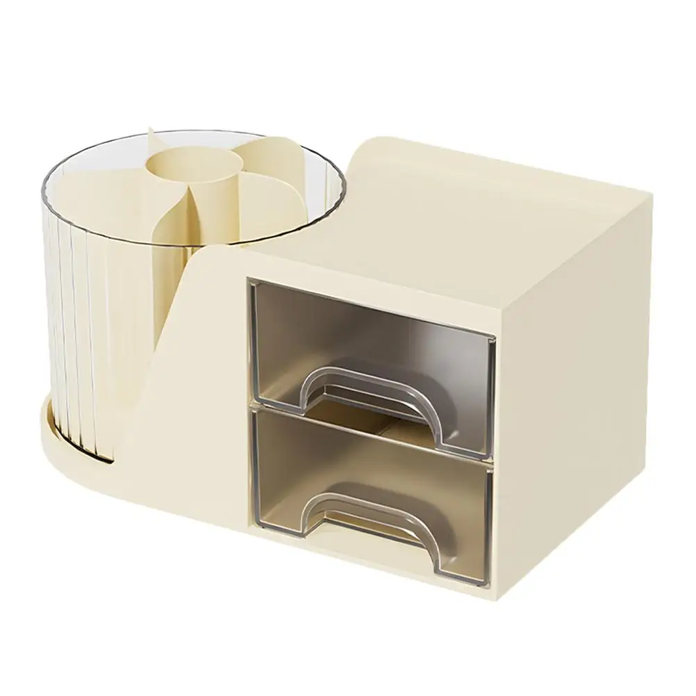 360 Degree Rotatable Large Capacity Desk Drawer Pen Holder Organizer White Storage Box for Office School Dormitory
360 Degree Rotatable Large Capacity Desk Drawer Pen Holder Organizer White Storage Box for Office School Dormitory