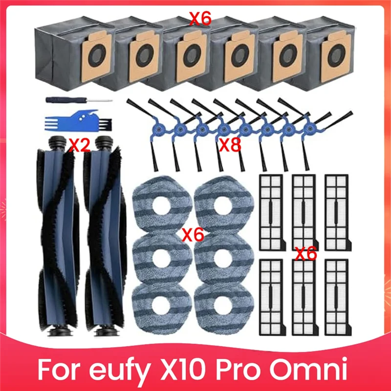 AONEQ-For Eufy X10 Pro Omni Mop Cloth For Eufy X10 Pro Omni X10 Accessories Kit Replacemen For Eufy X10 Pro Omni Robot Vacuum
AONEQ-For Eufy X10 Pro Omni Mop Cloth For Eufy X10 Pro Omni X10 Accessories Kit Replacemen For Eufy X10 Pro Omni Robot Vacuum