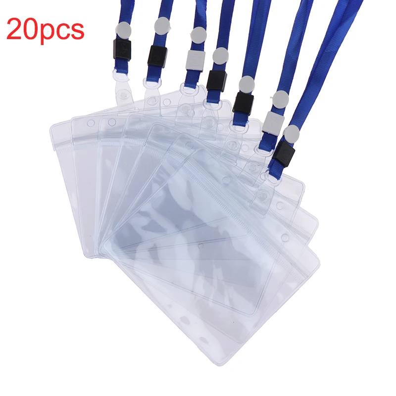 20Pcs Waterproof Sleeve Pouch With Sealing Strip Lanyards ID Badge Holder Plastic Protector Case Clear PVC Name Plate Card Bag
20Pcs Waterproof Sleeve Pouch With Sealing Strip Lanyards ID Badge Holder Plastic Protector Case Clear PVC Name Plate Card Bag
