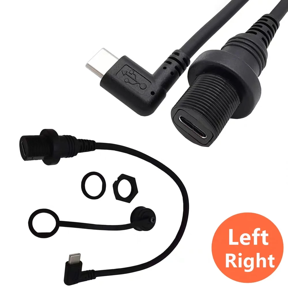 Waterproof line car yacht motorcycle dashboard Type-C extended data cable charging adapter cable male to female bend 0.3m
Waterproof line car yacht motorcycle dashboard Type-C extended data cable charging adapter cable male to female bend 0.3m
