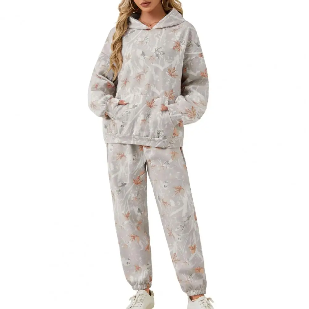 Women Hoodie Pants Suit Printing Long Sleeves Thick Top Elastic Waist Trousers Sport Fitness Outfit Winter Tracksuit
Women Hoodie Pants Suit Printing Long Sleeves Thick Top Elastic Waist Trousers Sport Fitness Outfit Winter Tracksuit
