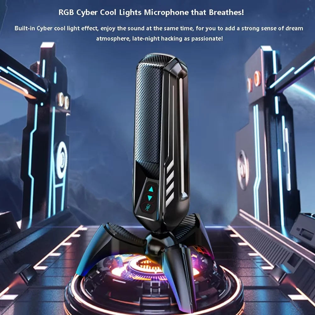 A96I-NEW HK4 RGB игровой микрофон профессиональный конденсаторный настольный USB-микрофон с шумоподавлением для подкастов
A96I-NEW HK4 RGB игровой микрофон профессиональный конденсаторный настольный USB-микрофон с шумоподавлением для подкастов