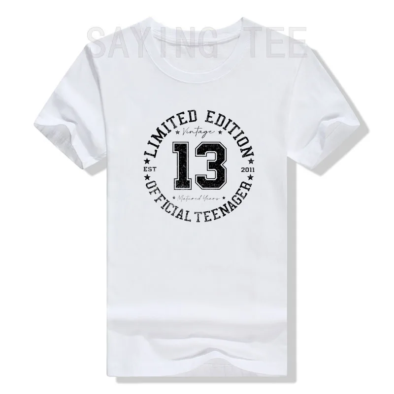 Official Teenager 13th Birthday 13 Year Old Gift T-Shirt Girl Boy Is Great Birthday Gift Saying Tee Being Awesome Since 2011 Top
Official Teenager 13th Birthday 13 Year Old Gift T-Shirt Girl Boy Is Great Birthday Gift Saying Tee Being Awesome Since 2011 Top